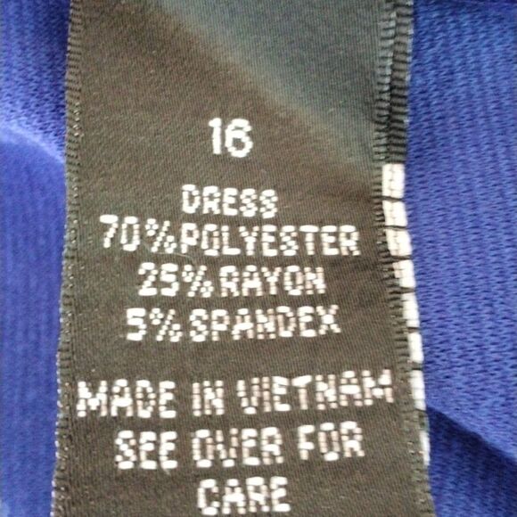 AB Studio Blue Knit Dress - Picture 10 of 12